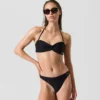 RIBBED BANDEAU BIKINI TOP RIBBED BANDEAU BIKINI TOP