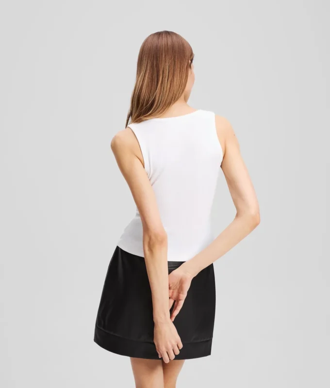 RIBBED V-NECK TANK TOP RIBBED V-NECK TANK TOP