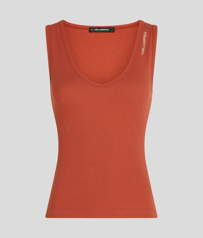 RIBBED V-NECK TANK TOP RIBBED V-NECK TANK TOP