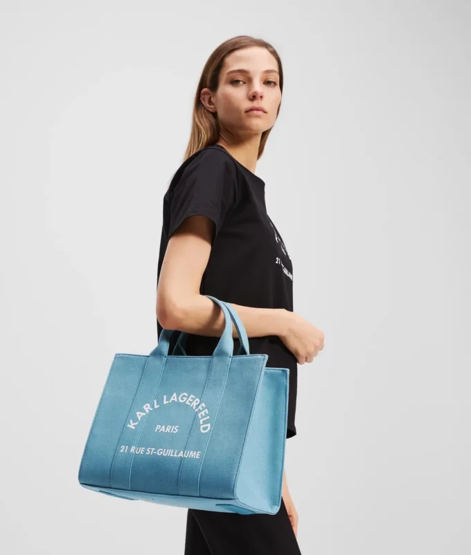 RUE ST-GUILLAUME MEDIUM SQUARE TOTE BAG RUE ST-GUILLAUME MEDIUM SQUARE TOTE BAG