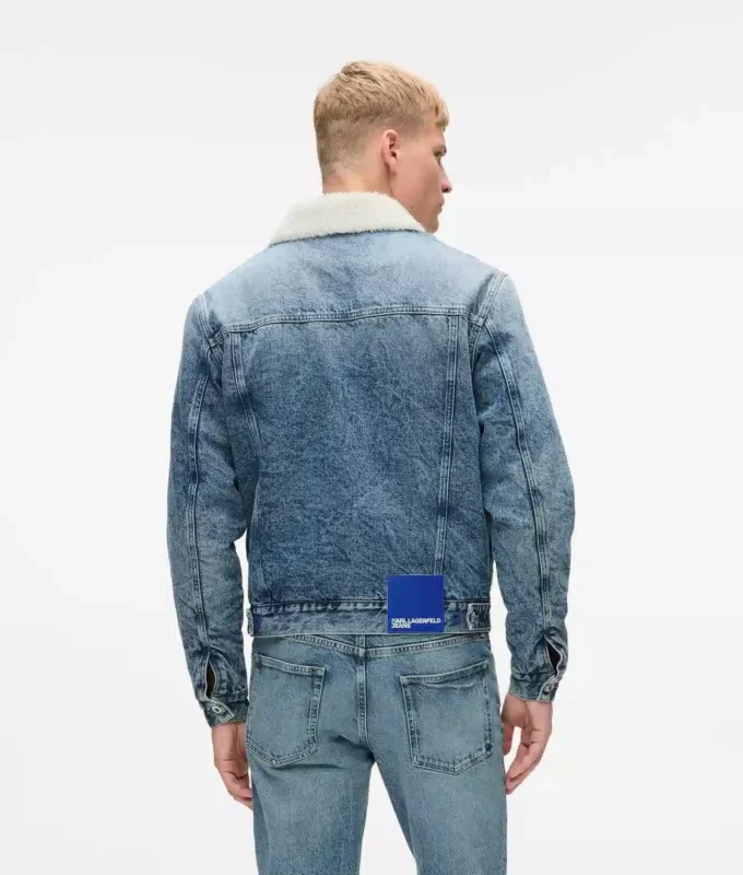 Shearling-denimtakki Shearling-denimtakki
