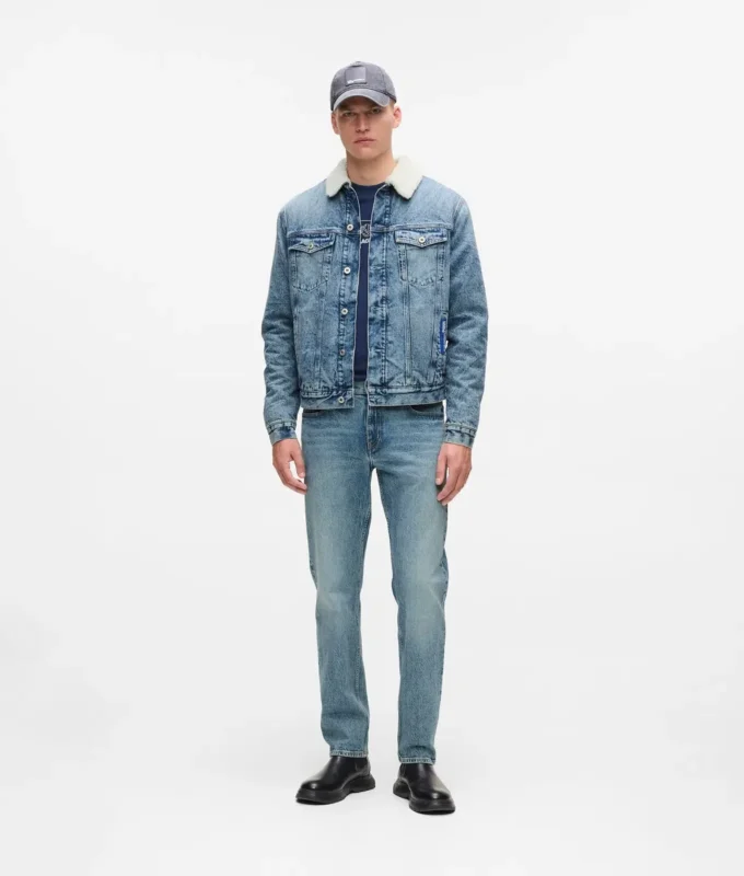 Shearling-denimtakki Shearling-denimtakki