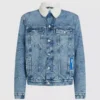 Shearling-denimtakki Shearling-denimtakki