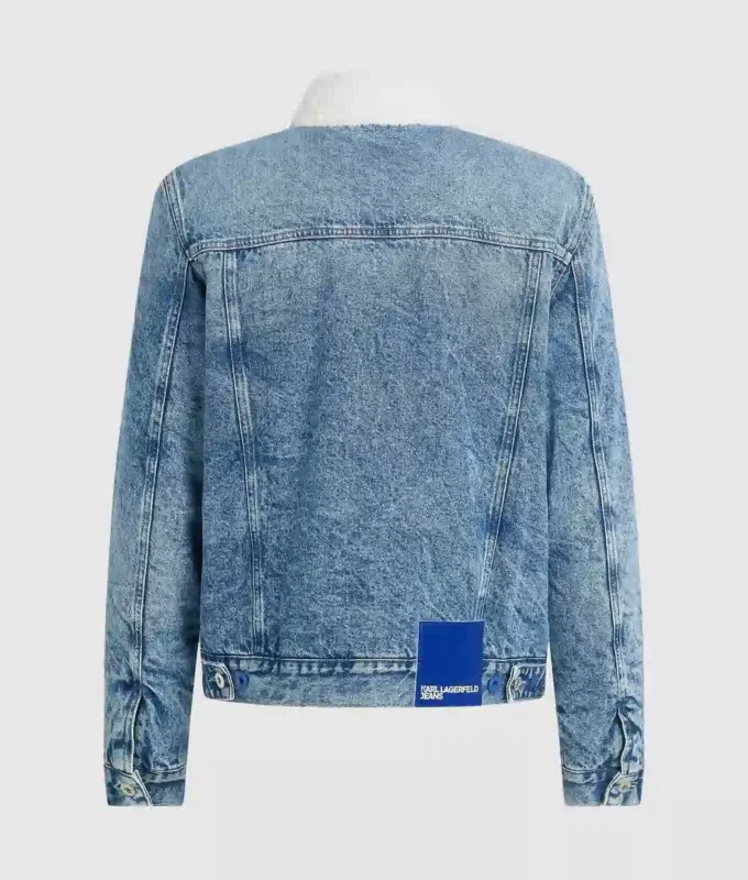 Shearling-denimtakki Shearling-denimtakki