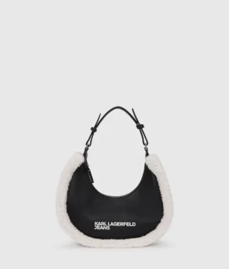Shearling-kuu-olkalaukku