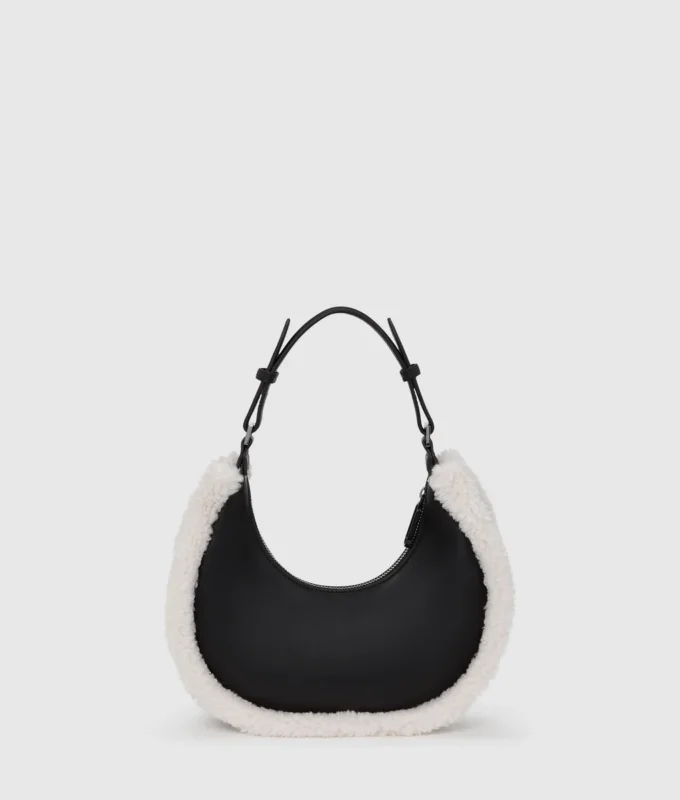 Shearling-kuu-olkalaukku Shearling-kuu-olkalaukku