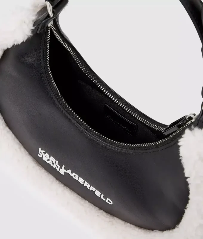 Shearling-kuu-olkalaukku Shearling-kuu-olkalaukku