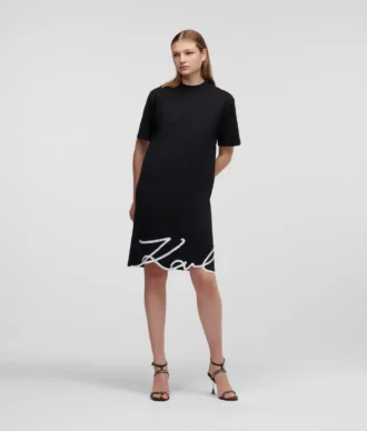 SIGNATURE HEM T-PAITA-MEKKO