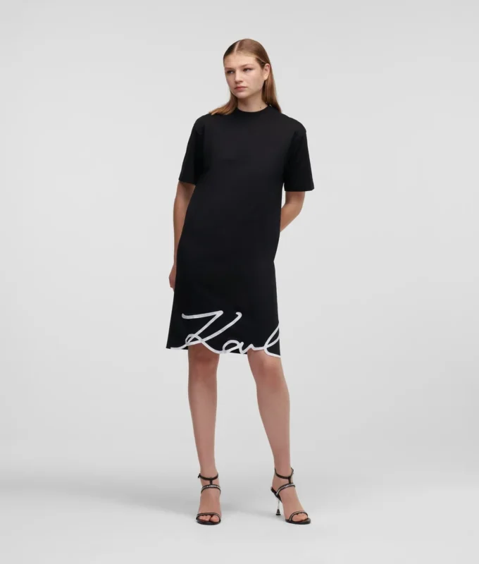 SIGNATURE HEM T-PAITA-MEKKO