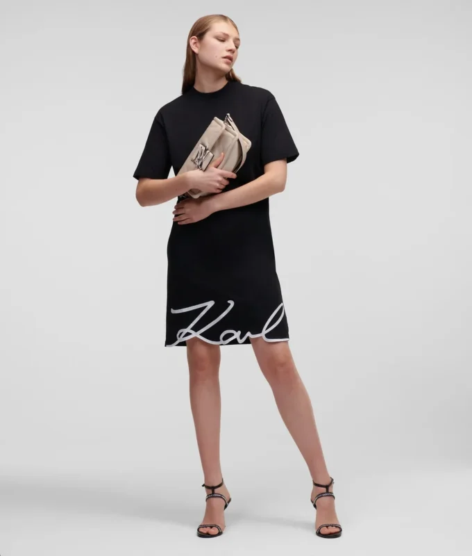 SIGNATURE HEM T-PAITA-MEKKO