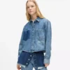 Suorakaiteen muotoinen denimpaita Suorakaiteen muotoinen denimpaita