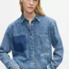 Suorakaiteen muotoinen denimpaita Suorakaiteen muotoinen denimpaita