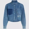 Suorakaiteen muotoinen denimpaita Suorakaiteen muotoinen denimpaita