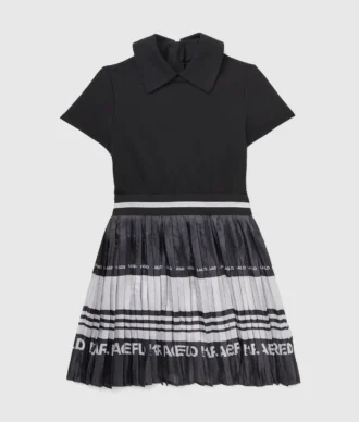 Tyttöjen laskostettu mekko