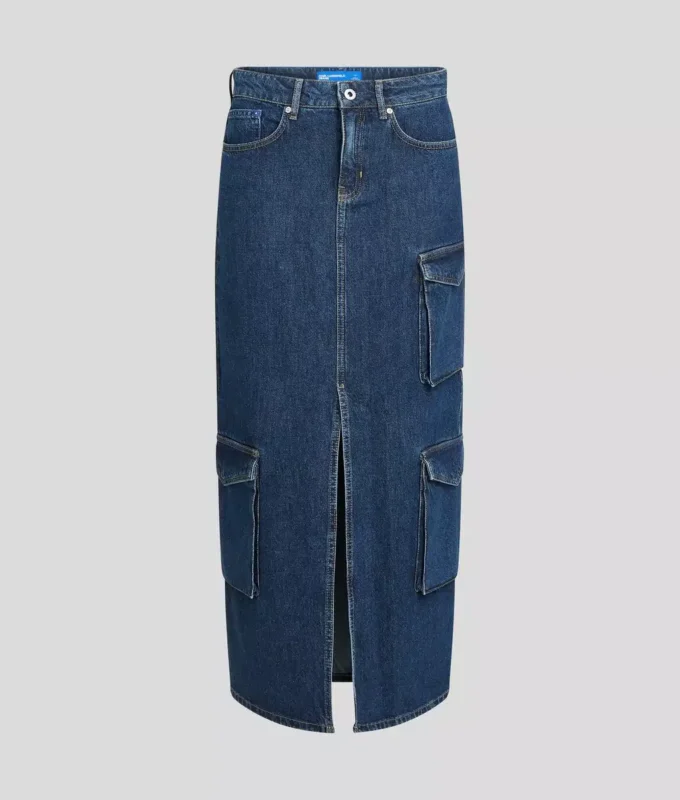 UTILITY DENIM MAXI SKIRT UTILITY DENIM MAXI SKIRT