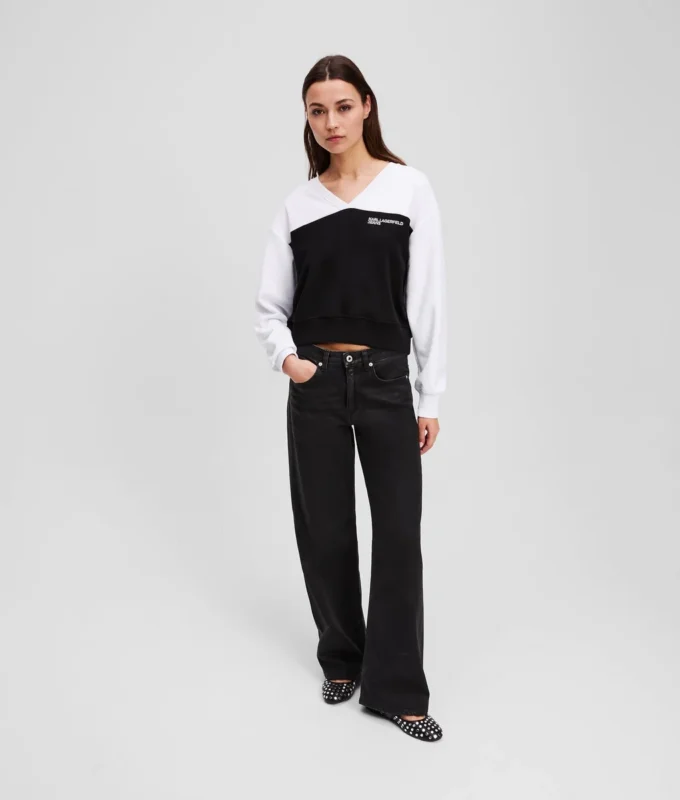 V-KAULAINEN SWEATSHIRT
