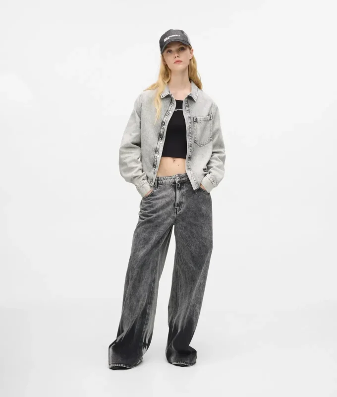 Valkaistu denimpaita Valkaistu denimpaita