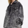 Valkaistu denimtakki Valkaistu denimtakki