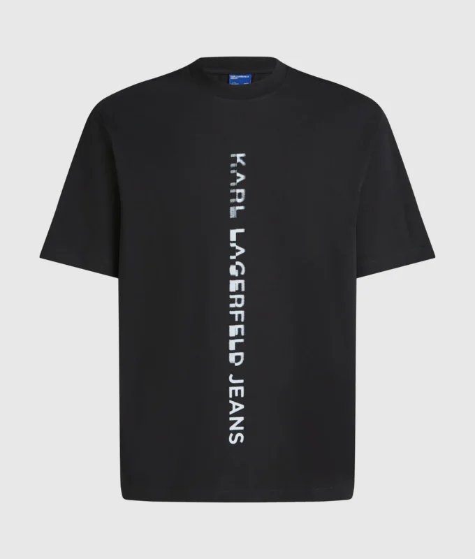 Vertikaalinen logo-T-paita