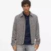 Vetoketjullinen bouclé-tweed-takki Vetoketjullinen bouclé-tweed-takki