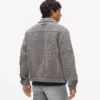 Vetoketjullinen bouclé-tweed-takki Vetoketjullinen bouclé-tweed-takki