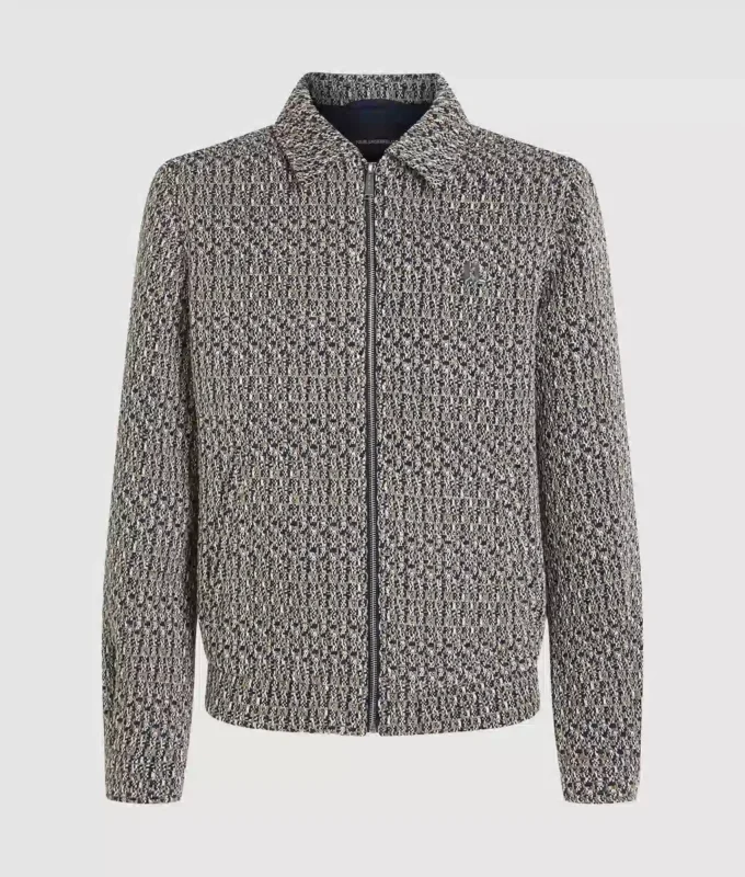 Vetoketjullinen bouclé-tweed-takki Vetoketjullinen bouclé-tweed-takki