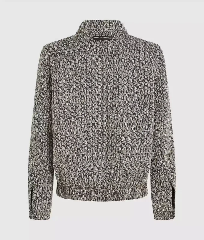 Vetoketjullinen bouclé-tweed-takki Vetoketjullinen bouclé-tweed-takki
