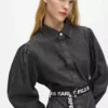 Vyötäröinen denim-mekko Vyötäröinen denim-mekko