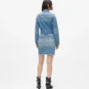 Vyötäröinen denim-mekko Vyötäröinen denim-mekko