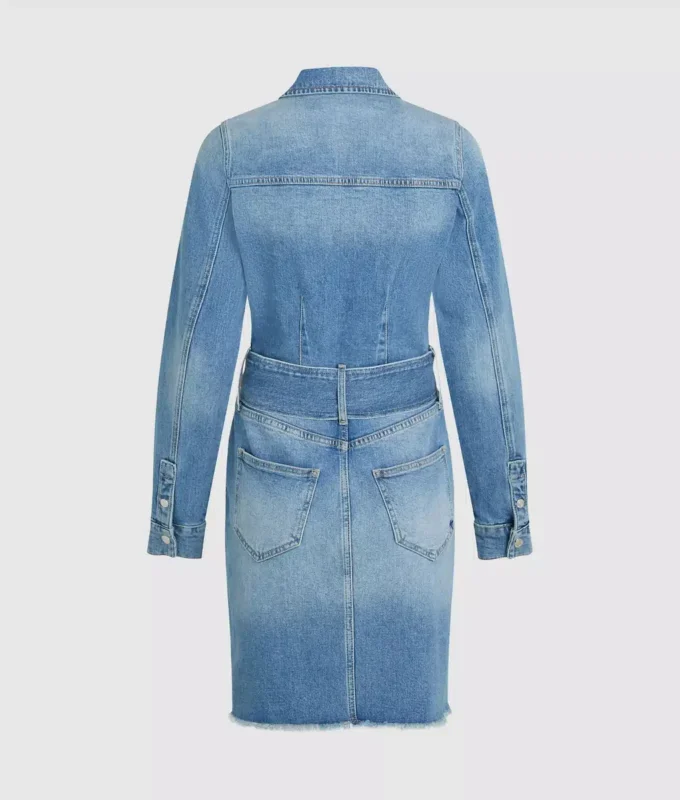 Vyötäröinen denim-mekko Vyötäröinen denim-mekko
