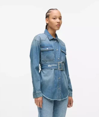 Vyötäröinen denimpaita