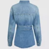 Vyötäröinen denimpaita Vyötäröinen denimpaita