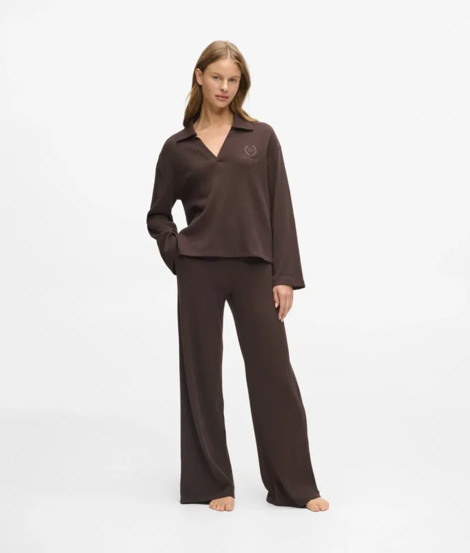 Waffle-loungewear-housut